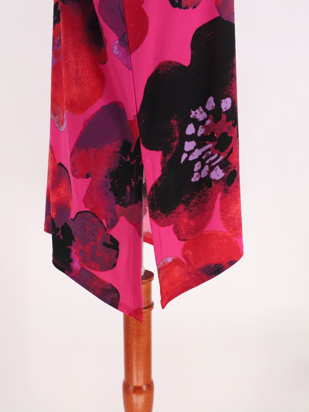 CLARA SUNWOO Soft Knit Poppy Print Tunic with Cuff Detail Side Vents Size M - Picture 8 of 10